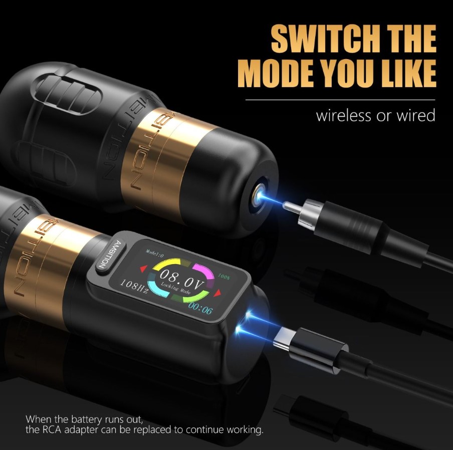 DHM TATTOO SUPPLY / 【Ambition】 Zetton Wireless Tattoo Machine