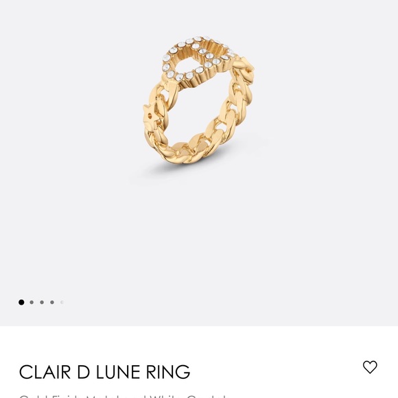 Dior | Jewelry | Dior Clair D Lune Ring Size Xl | Poshmark