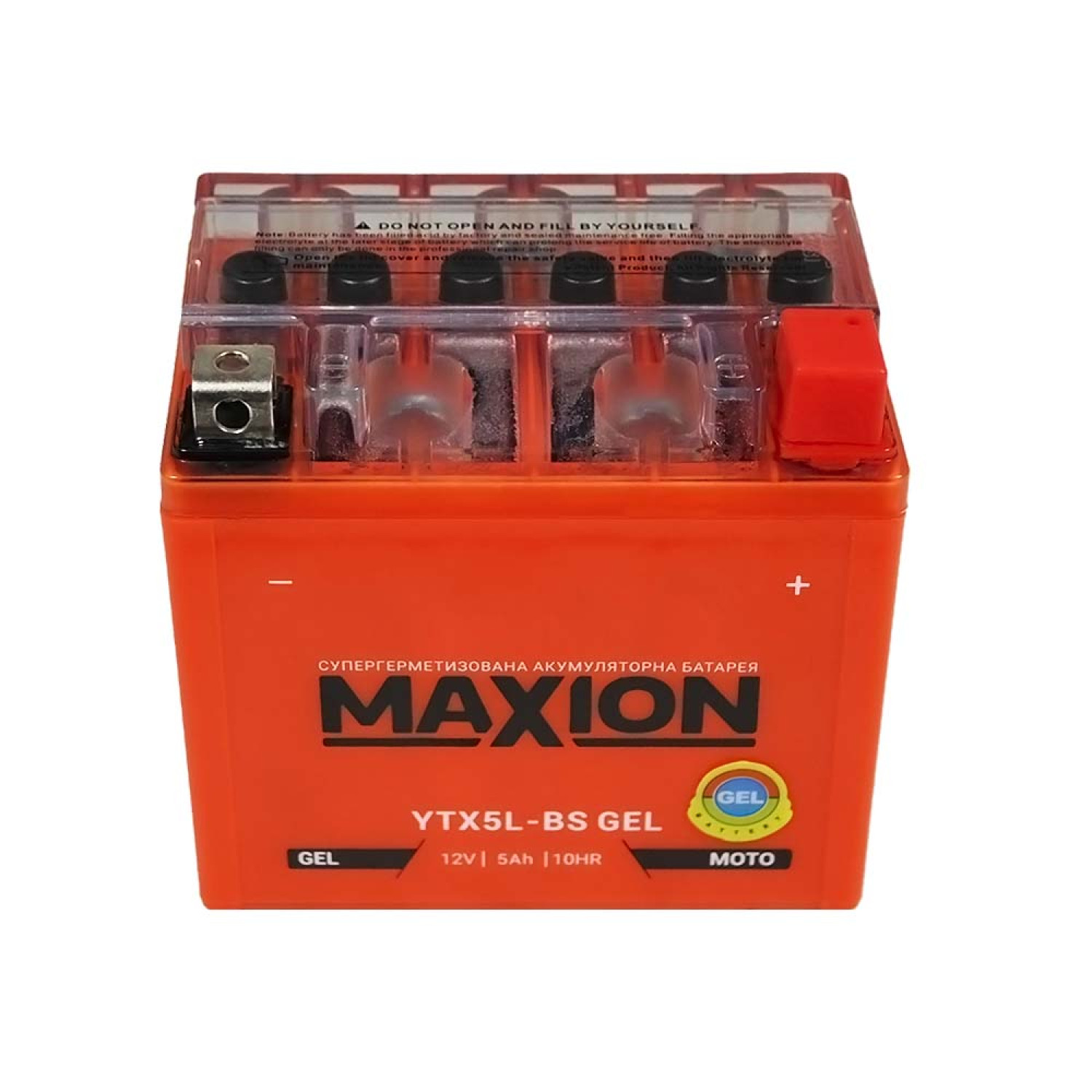 Мото аккумулятор MAXION Gel 12V 5A R+ (правый +) YTX 5L-BS