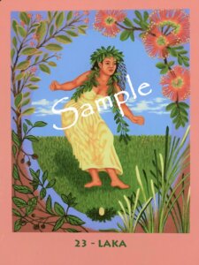 マナカードの世界｜No. 23 – LAKA（ラカ）｜ハワイのアロハ