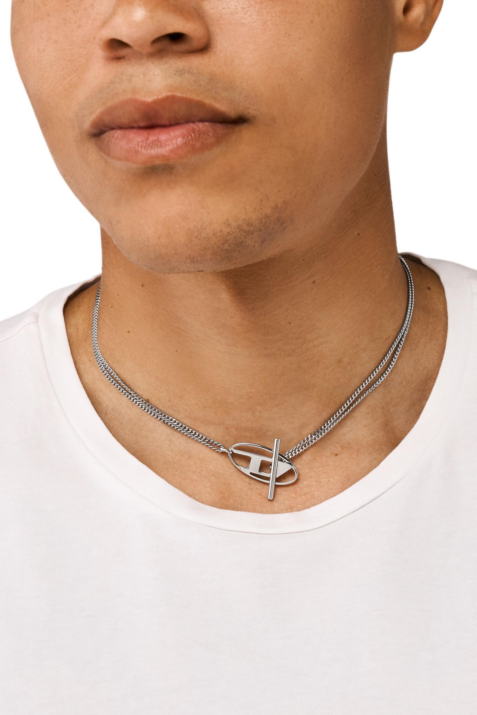 Women's Stainless Steel Chain Necklace | Silver | Diesel