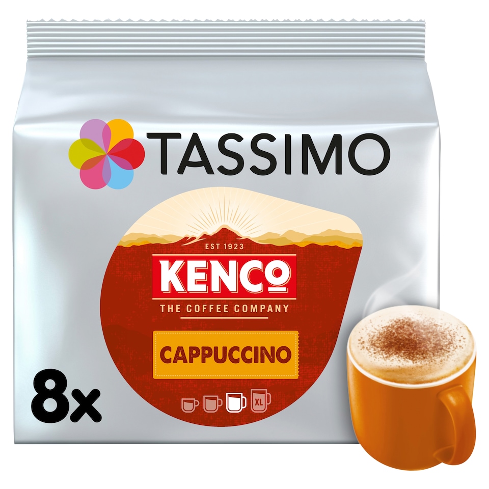 Tassimo Kenco Cappuccino Coffee Pods X8 260G - Tesco Groceries