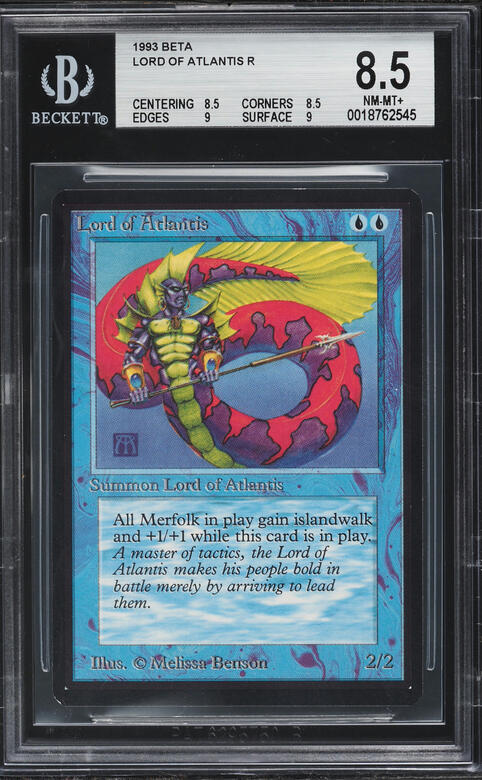 1993 Magic The Gathering MTG Alpha Forcefield BGS 8.5 NM-MT+ on