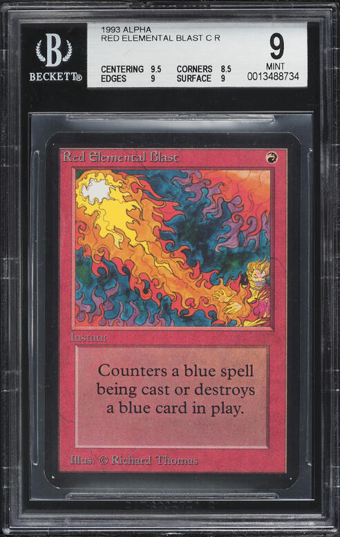 1993 Magic The Gathering MTG Alpha Hill Giant C R BGS 8.5 NM-MT+
