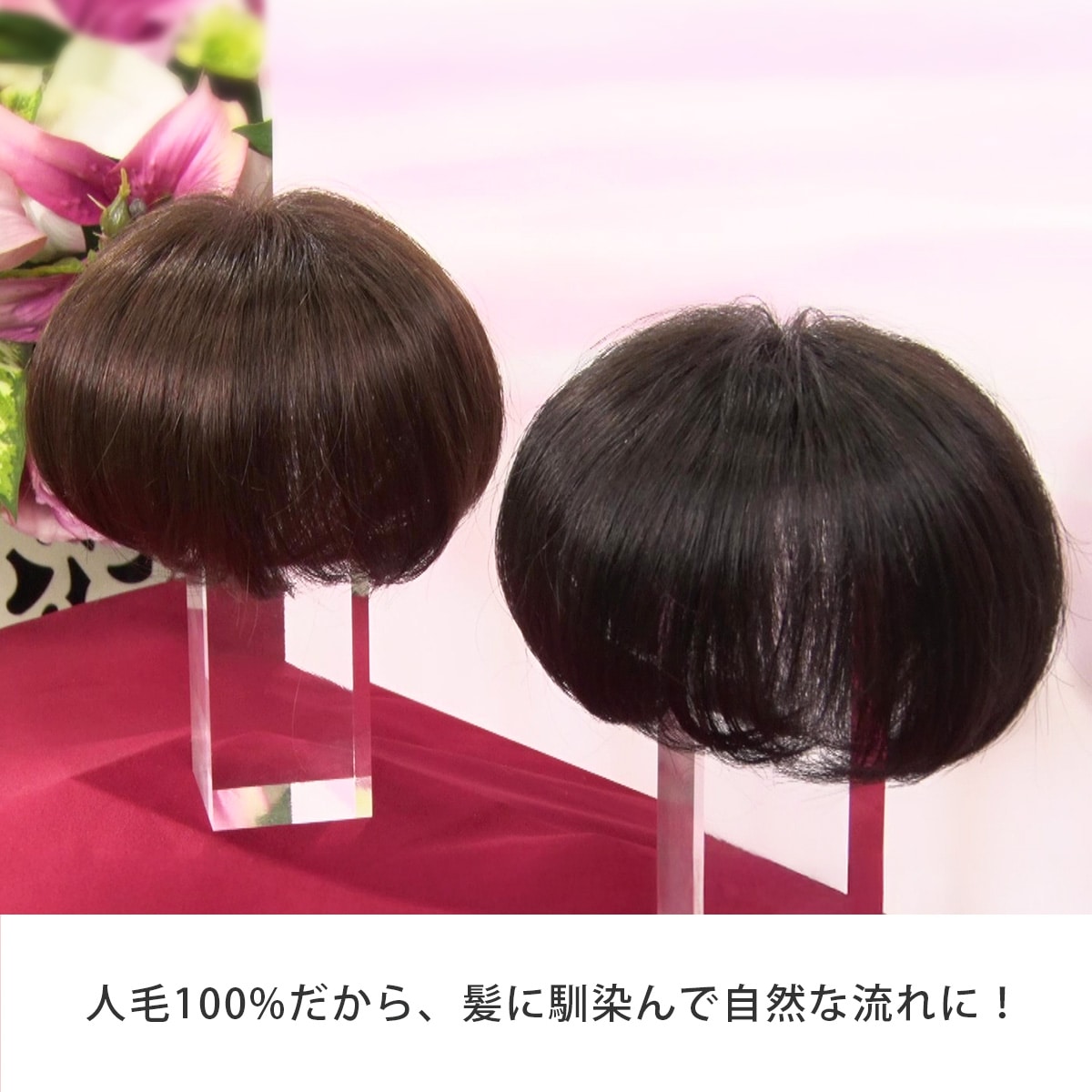 京都 椿 ヘアカバーウィッグ ピースカバータイプ｜テレビショッピング