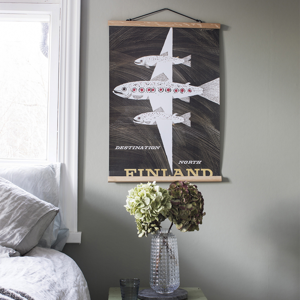 北欧アートヴィンテージポスター「カムトゥフィンランド！」byエリック