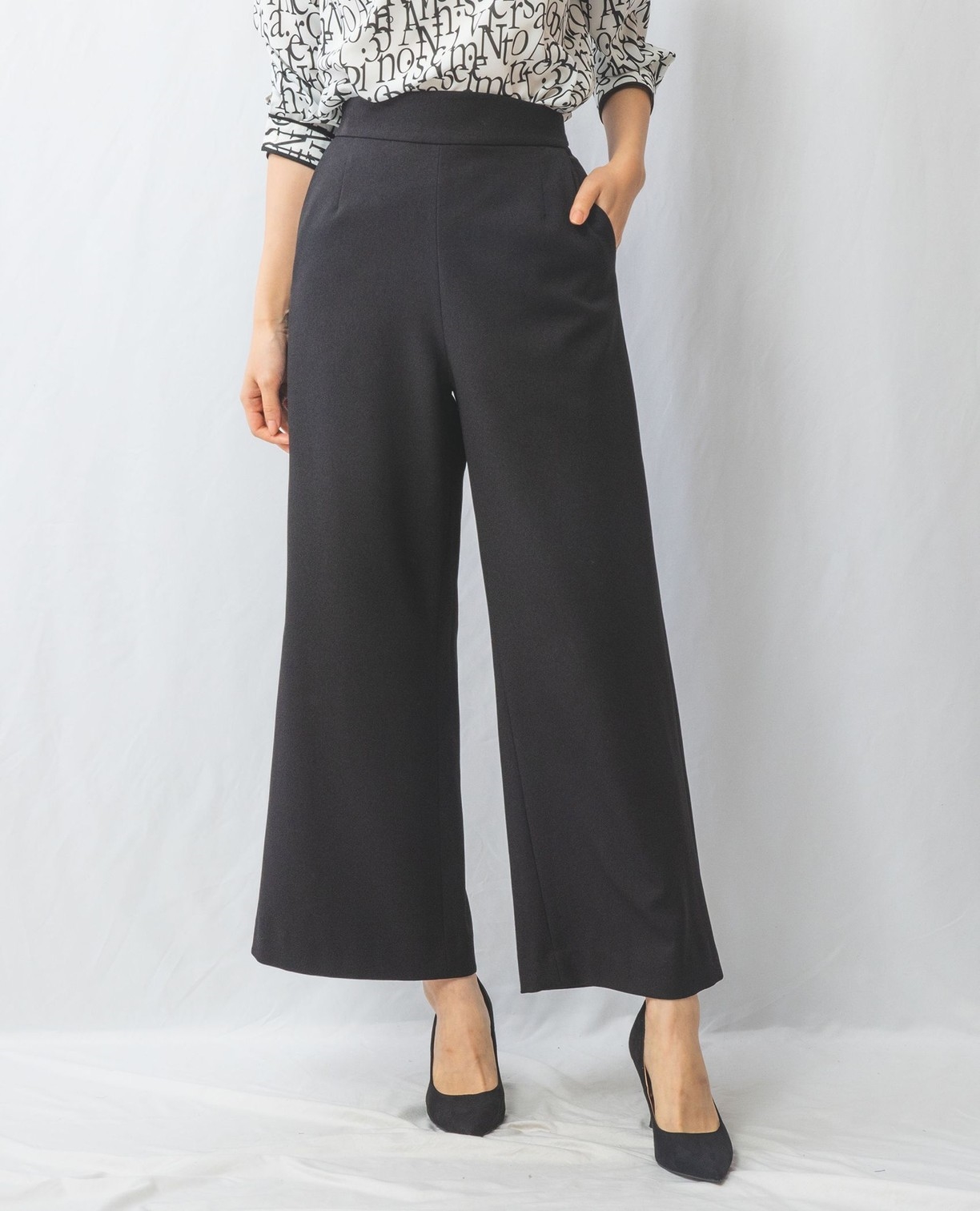 NARACAMICIE】【セットアップスーツ対応】サージストレッチパンツ(3(2L