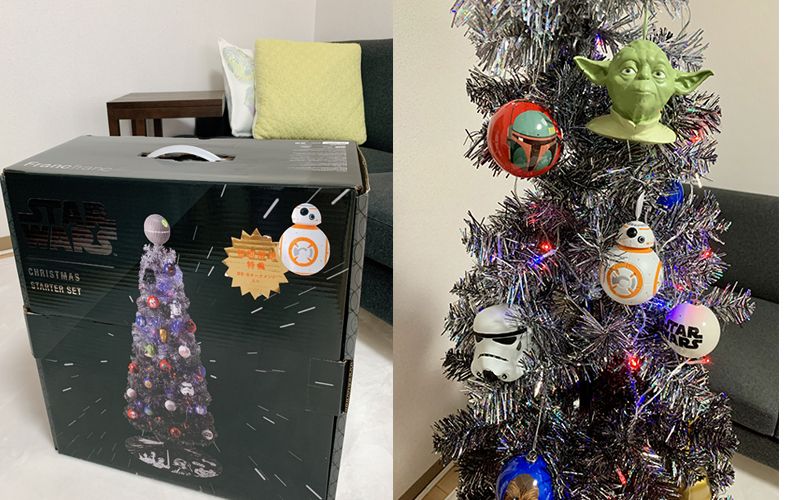 Francfrancのスター・ウォーズ限定デザインのクリスマスツリーが我が家