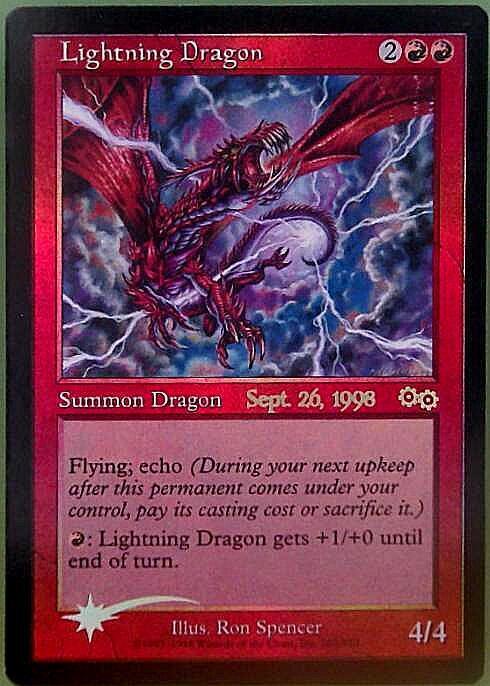 USG)Lightning Dragon(日付入)(F)/稲妻のドラゴン | (FOIL)神話レア