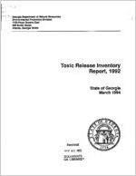 Toxic release inventory report, 1992 - Digital Library of Georgia