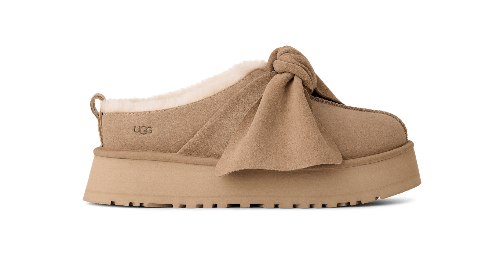 UGG® 公式【 プラットフォーム スリッポン ボウ|Platform Slip-On Bow