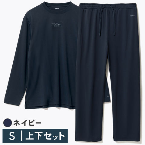 dショッピング |BAKUNE Dry Men ネイビー S 上下セット 長袖T-Shirt