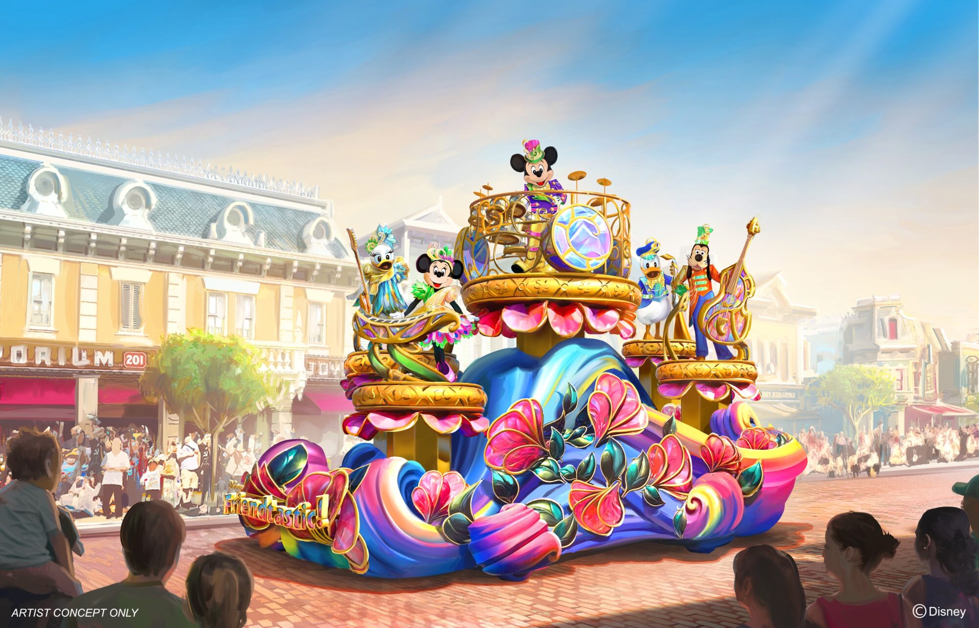 香港ディズニーランド新パレード「Friendtastic!」フロートを初公開