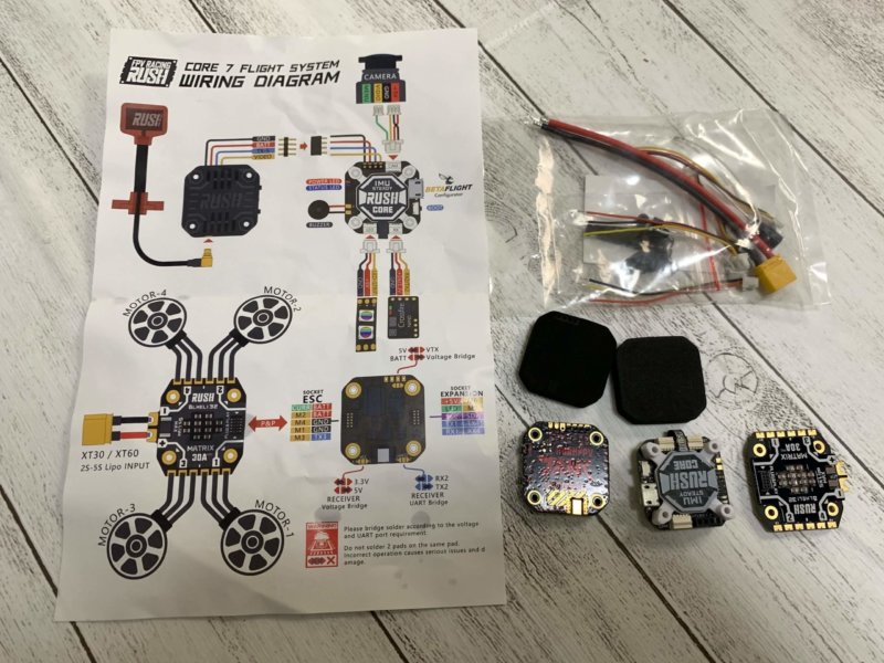 RUSHFPV MINI TANK F7 FC、ESC、VTXセットレビュー - ドローンBLOG