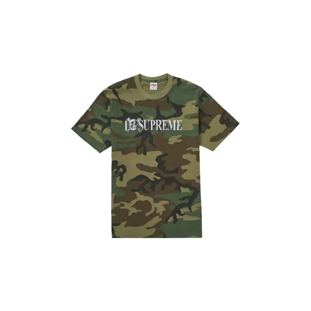 Camiseta Supreme Skull Woodland Camo FW25-W1 - Droper