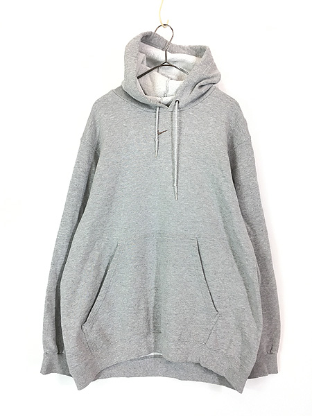 古着 NIKE センター スウォッシュ ロゴ 刺しゅう ソリッド スウェット