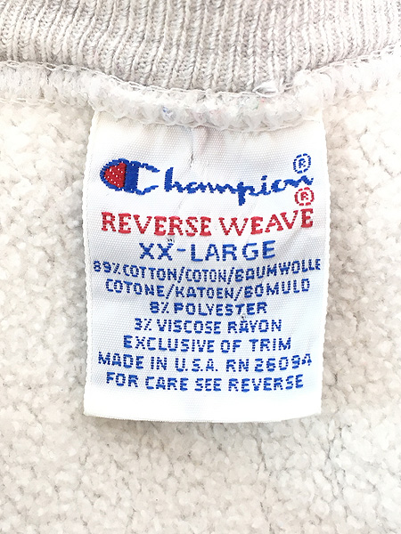 レディース 古着 90s USA製 Champion Reverse Weave 「WISCONSIN」 4段