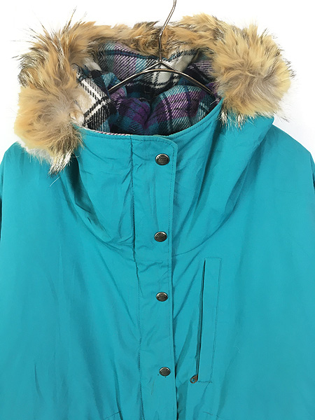 レディース 古着 70s USA製 WoolRich コヨーテファー マウンテン
