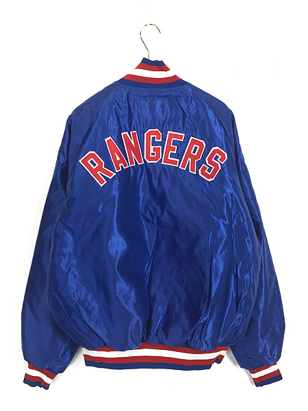 古着 80s USA製 NHL New York Rangers レンジャーズ 光沢 サテン