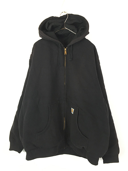 古着 90s- Carhartt 裏地 メッシュ ワンポイント パッチ スウェット