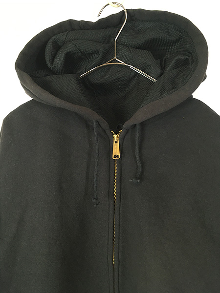 古着 90s- Carhartt 裏地 メッシュ ワンポイント パッチ スウェット