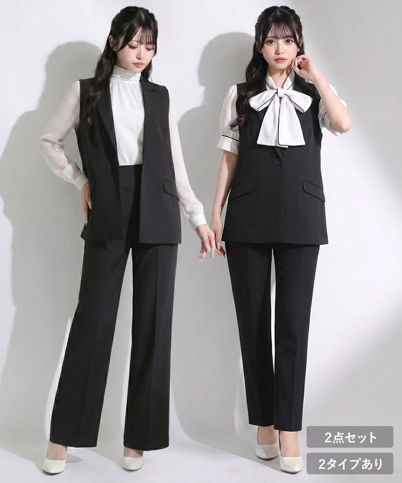 軽やかな着心地楽ちんスーツセットアップ【M/L/LL】【大きいサイズ有