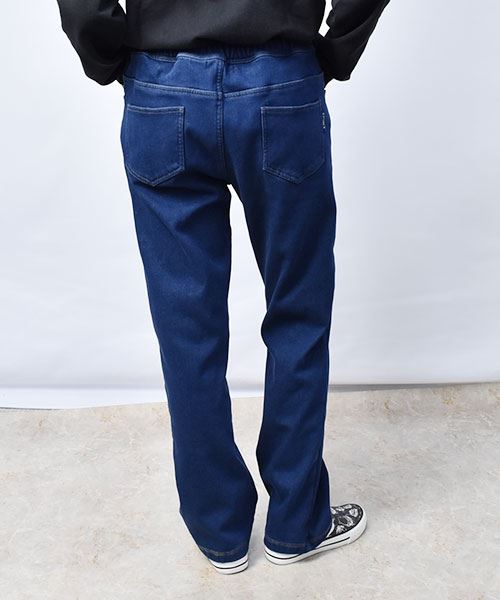 新品、未使用！4624)ドラッグストアーズ 裏フリース 暖かデニムパンツ