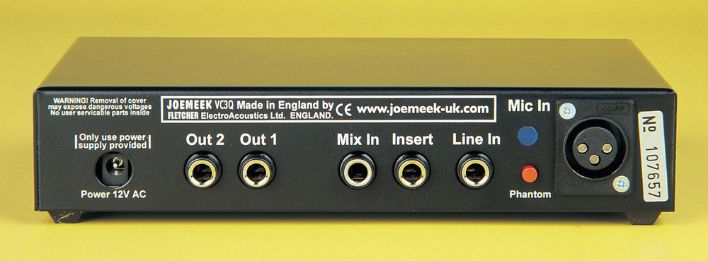 □JOEMEEK ProChannel VC3Q マイクプリ アンプ Joemeek VC3Q Pro