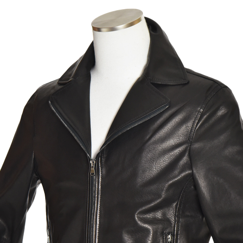 EMMETI ELTON ライトナッパレザー シングルライダースジャケット | DUE