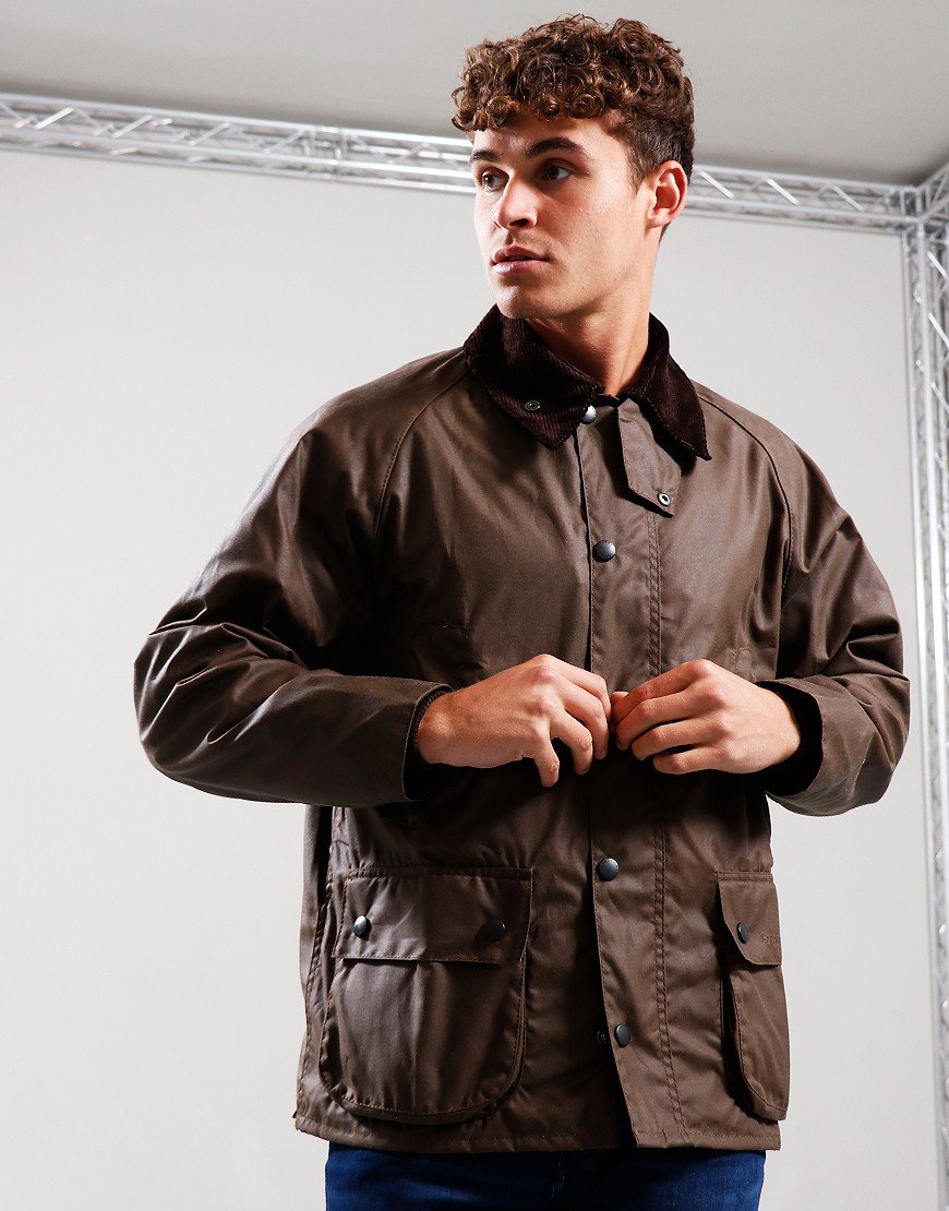 Barbour Bedale Wax Jacket Bark - Terraces Menswear