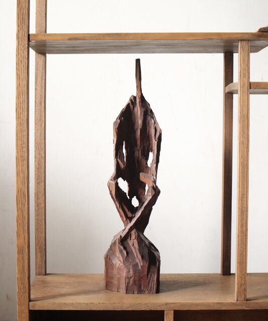 田中坦三 木端彫刻 X229｜骨董店 のびる 古美術 骨董 和風建具 蔵戸