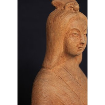 幻の彫刻家 上田直次《木彫辨財天/弁財天》 X133｜骨董店 のびる 古