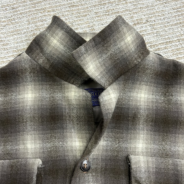 PENDLETON WOOL BOARD SHIRT 50S 「ブラウン×グレー、オンブレ、サイズ