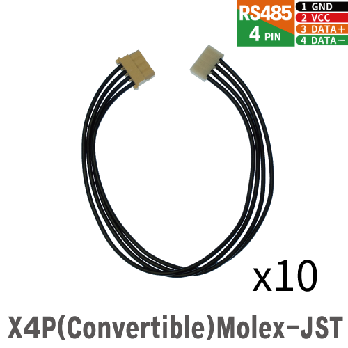 Robot Cable-X4P(Convertible) 10pcs | ROBOTIS e-Shop