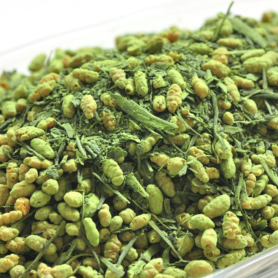 抹茶入り玄米茶 (静岡県大井川流域産) 茶葉 100g – 茶舗 牧ノ原