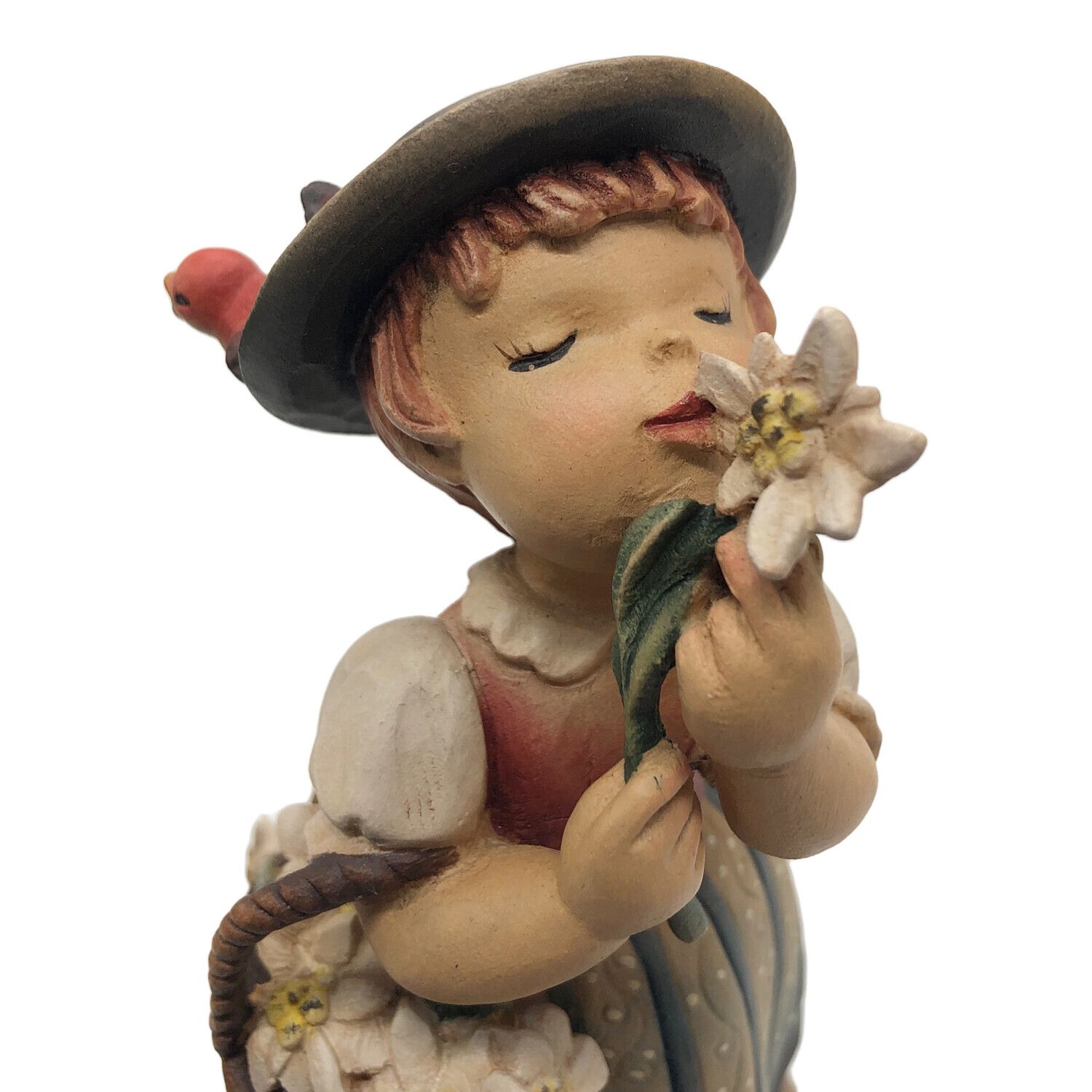 ANRI (アンリ) 花摘みの少女 木彫り人形 オルゴール付き｜トレファクONLINE