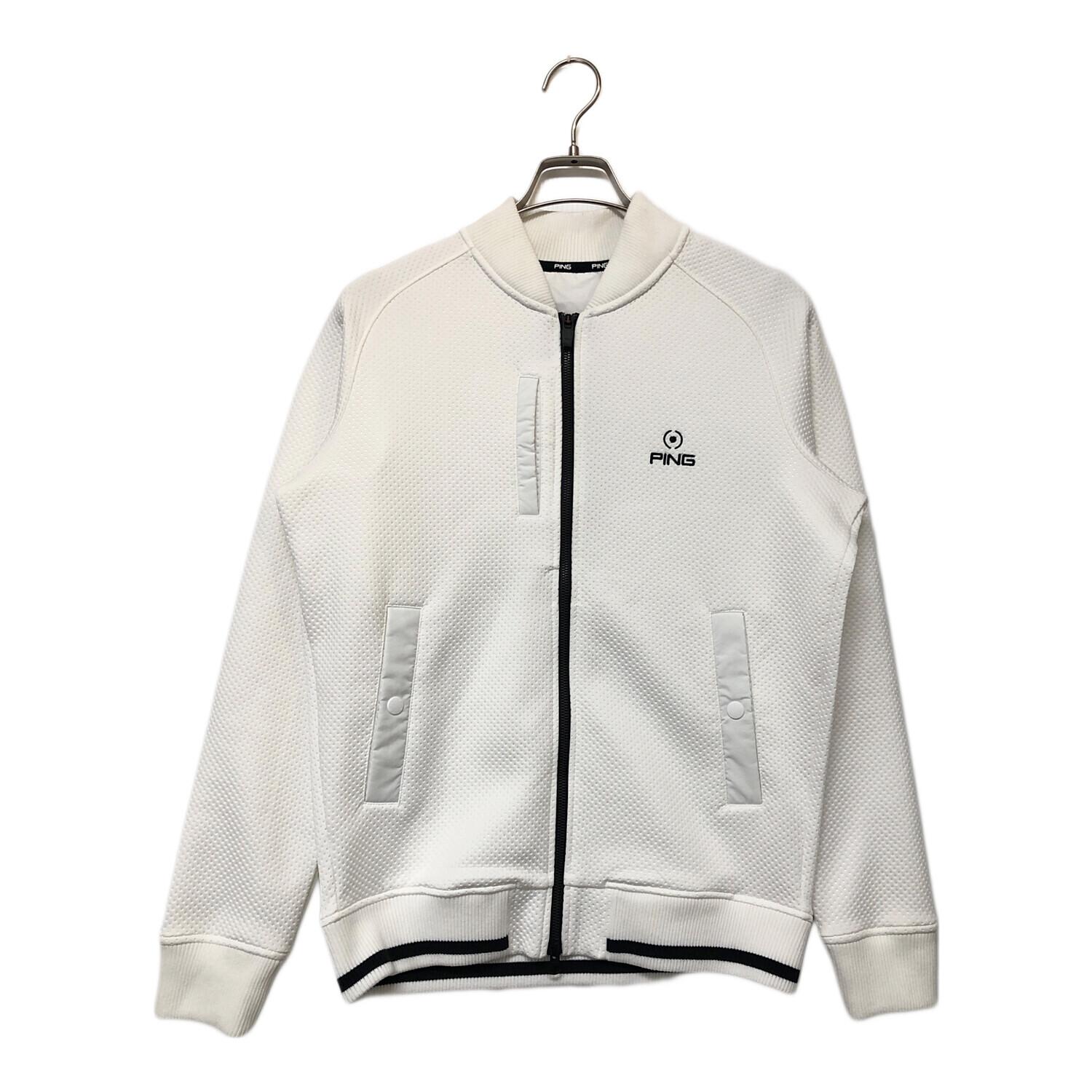 PiNG (ピン) ゴルフウェア(トップス) メンズ SIZE S ホワイト×ブラック