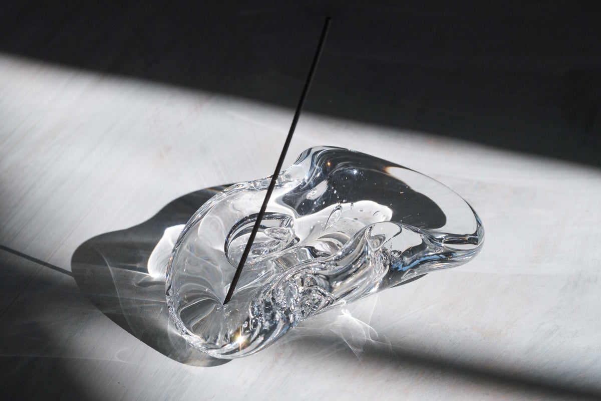 glass tray お香たて- LAN(ラン) glass work | Alp Shop & Studio