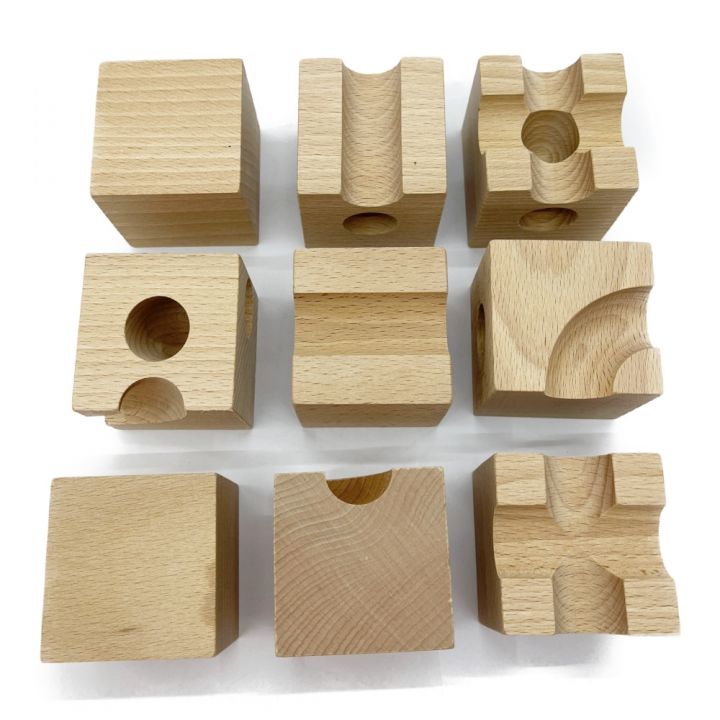 cuboro basis 知育玩具 積み木 30ピース＆ビー玉3個 - 中古トレカ