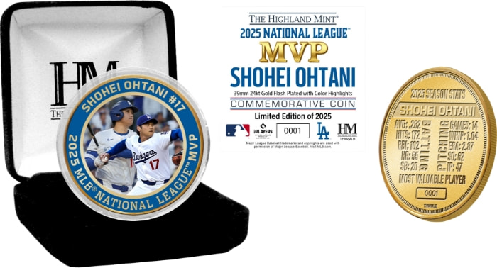 JALショッピング限定]大谷翔平選手 2025年MVP受賞記念 MLB公式