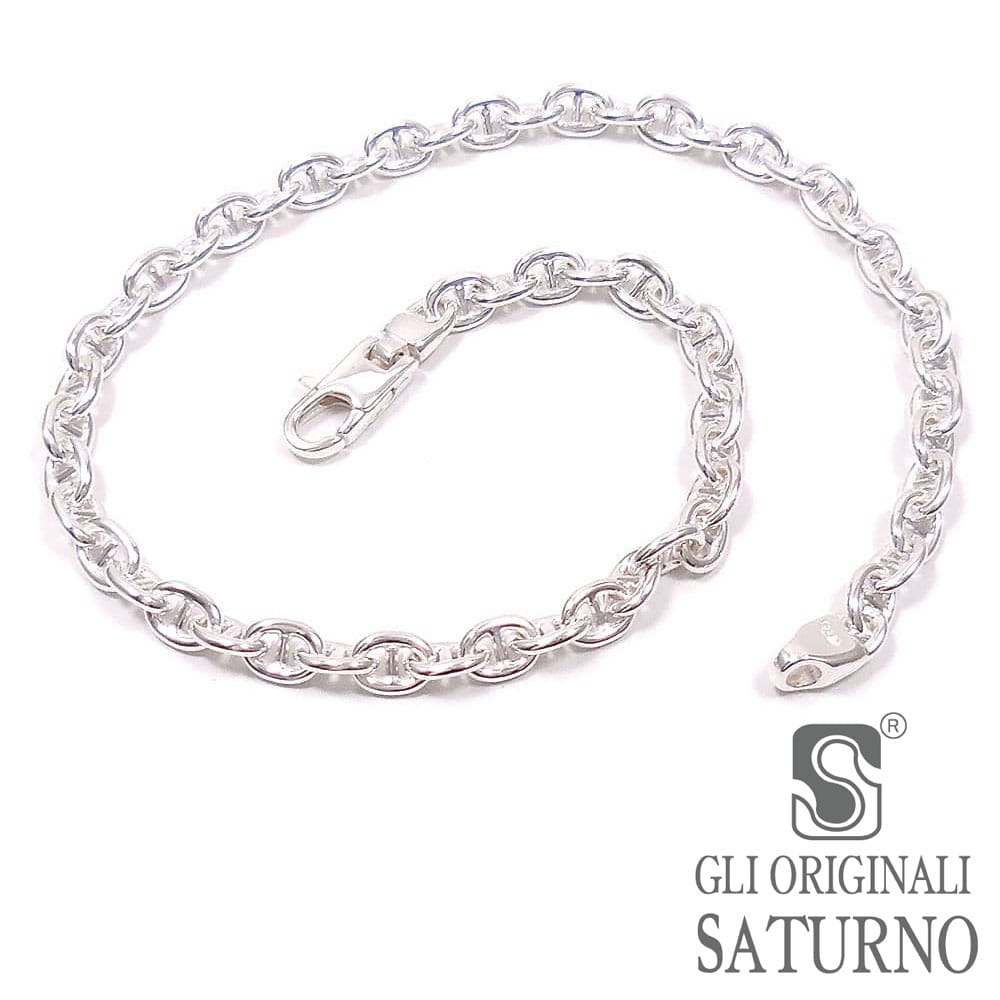 SATURNO サツルノ アンクレット シルバー925 マリンチェーン 約24cm