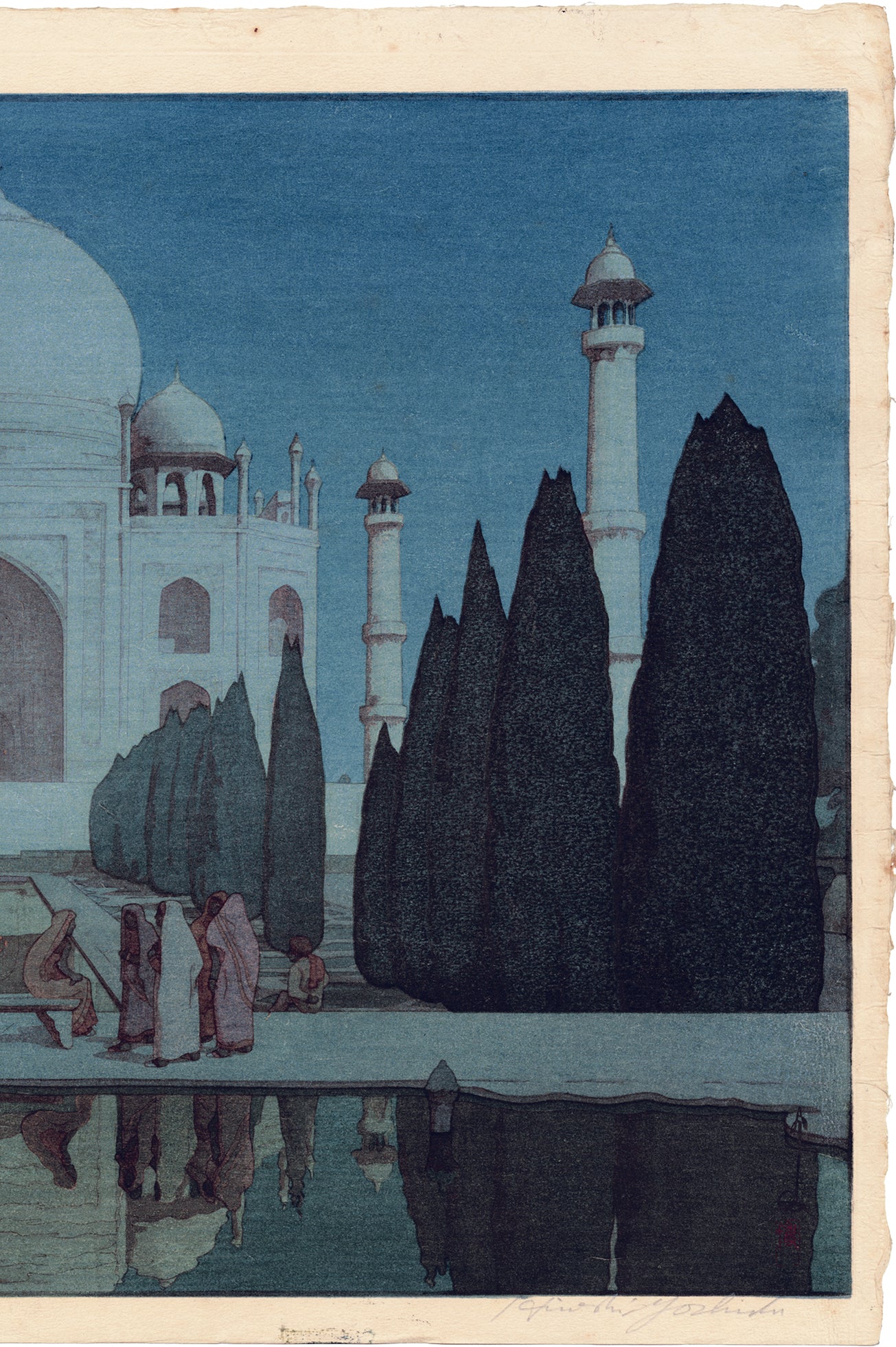 吉田博 ヨシダ:Night in Taj Mahal No.6 (SOLD) – Egenolf Gallery