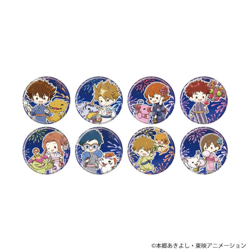 缶バッジ「デジモンアドベンチャー」08/浴衣ver. コンプリートBOX(全8