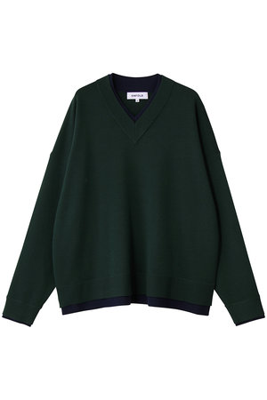 ENFOLD(エンフォルド)｜FAKE-LAYERED PULLOVER/プルオーバー/ダーク