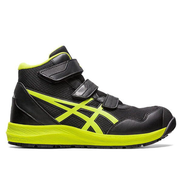 新作] アシックス 安全靴 ウィンジョブ CP216 ブラック×ネオンライム