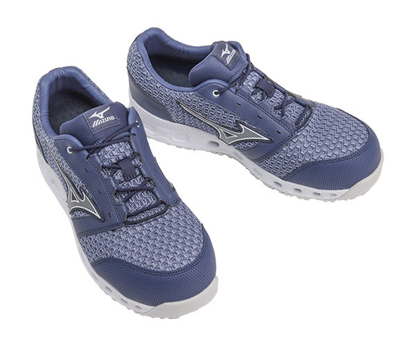 ミズノ 安全靴 オールマイティ VH11L ブルー×ホワイト F1GA220427