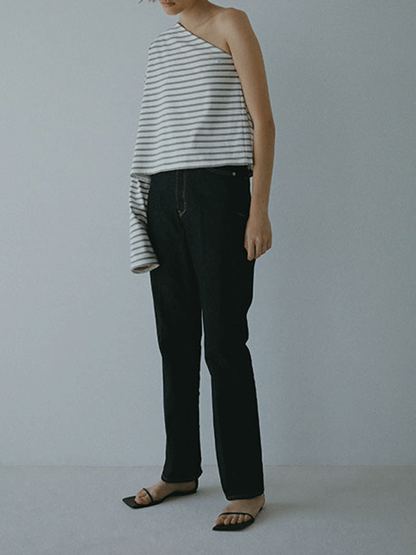 YANUK×ETRE TOKYO Center Crease Straight Denim(21 INDIGO): ボトムス