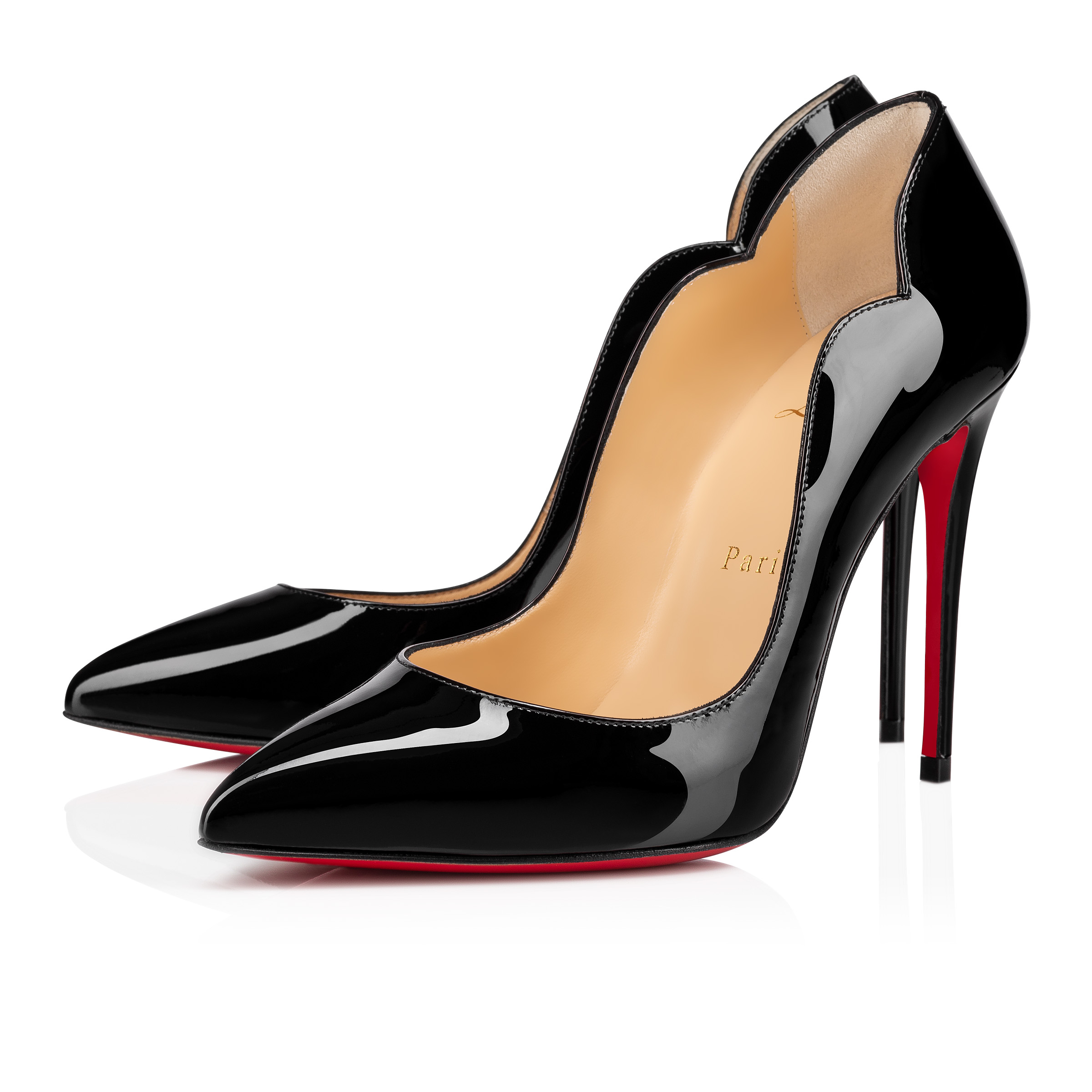 Hot Chick - 100 mm Pumps - Patent calf leather - Black - Women
