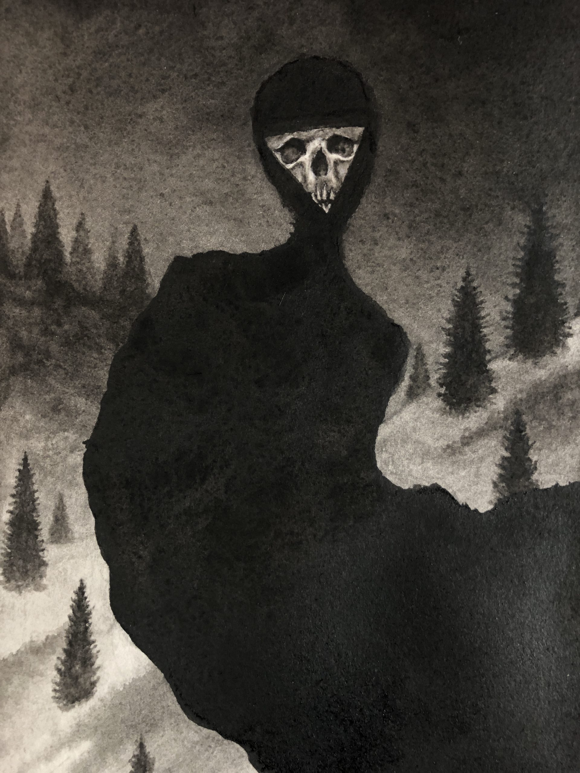 Ghost in the Snow (Death) - Original Art by Xavier Ortiz - Every