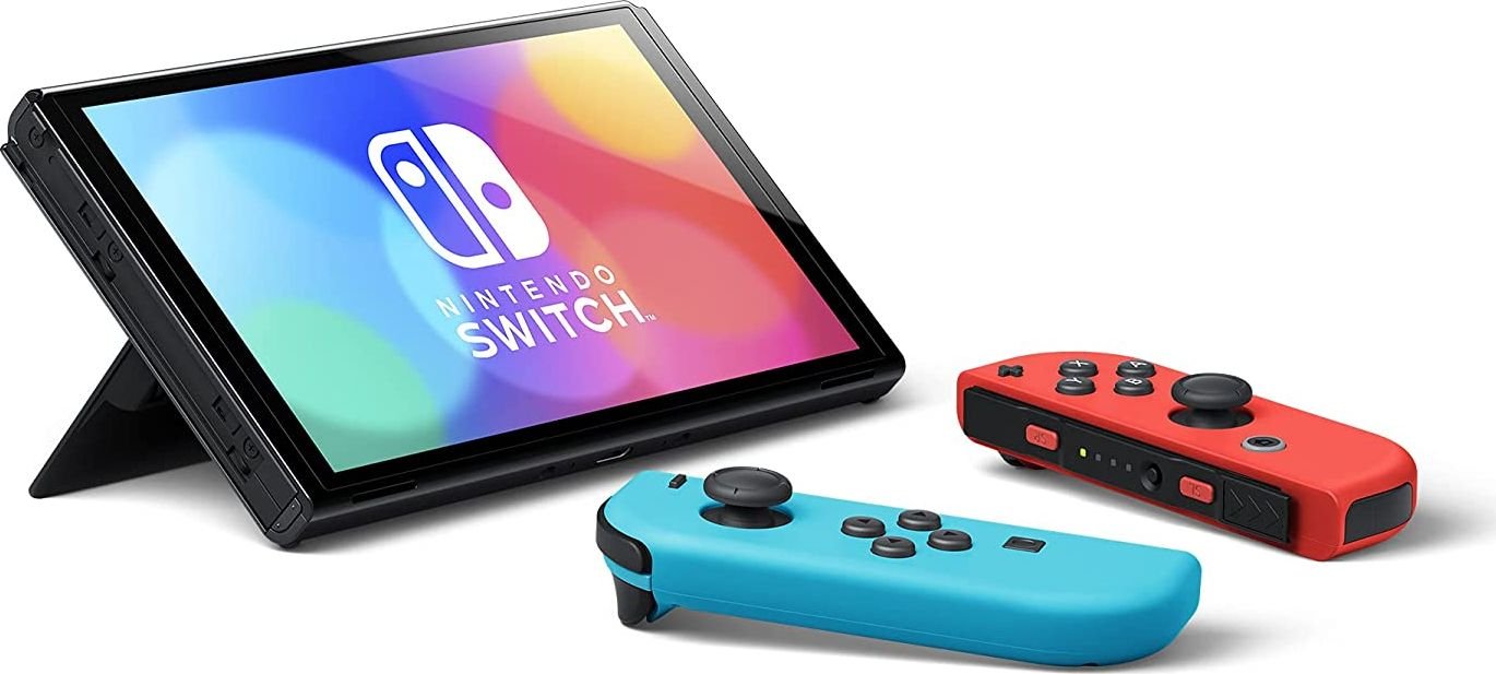 Игровая приставка Nintendo Switch OLED Neon Blue-Red Joy-Con